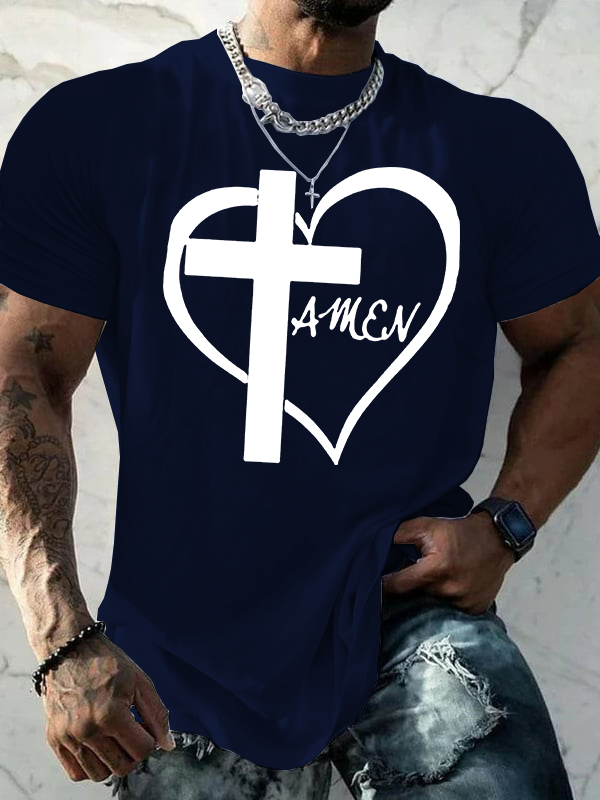 AMEN Cross Christian Cotton T-Shirt