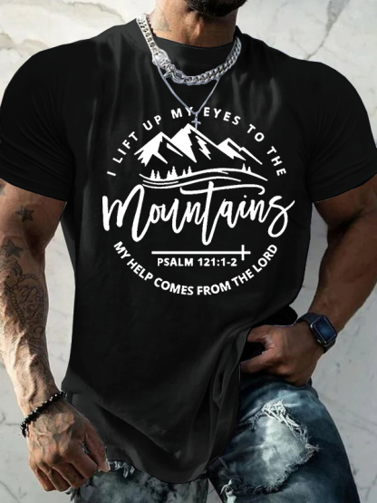 Faith Print Jesus God Christian Cotton T-Shirt