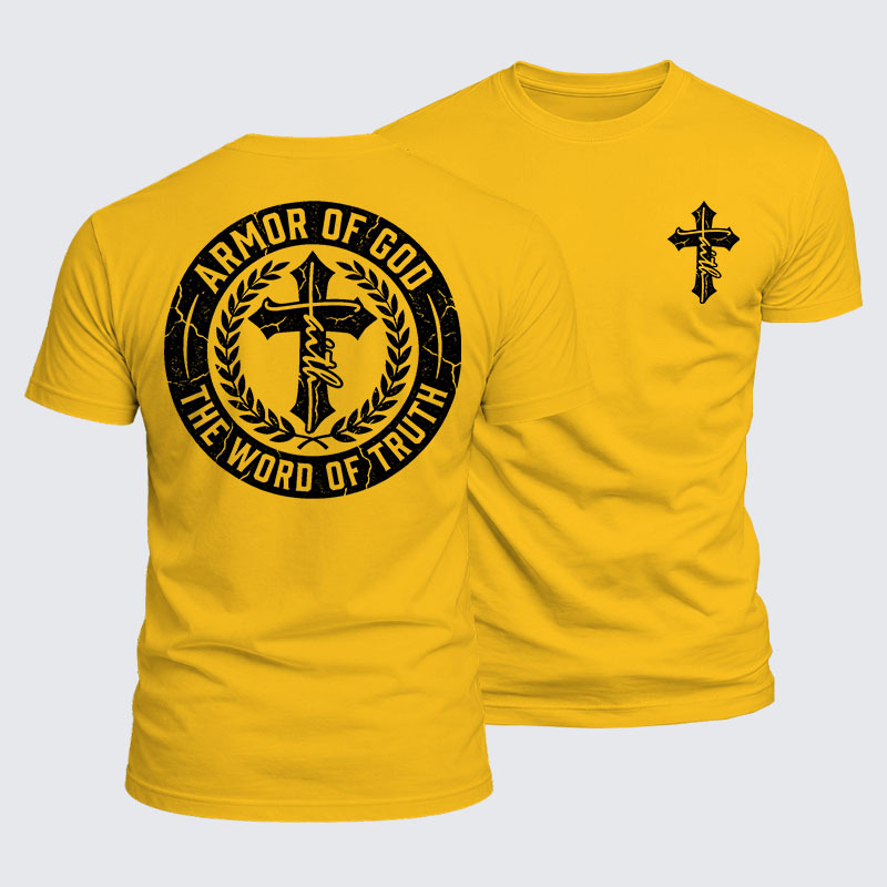 Armor of God Jesus God Christian  – Luxe Mercerized Interlock Cotton Tee
