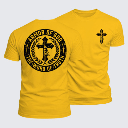 Armor of God Jesus God Christian  – Luxe Mercerized Interlock Cotton Tee