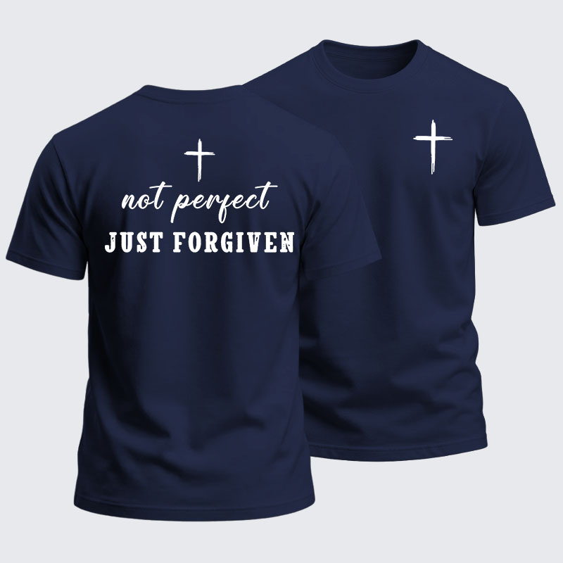 Heavyweight Cotton Tee - Not Perfect Just Forgiven