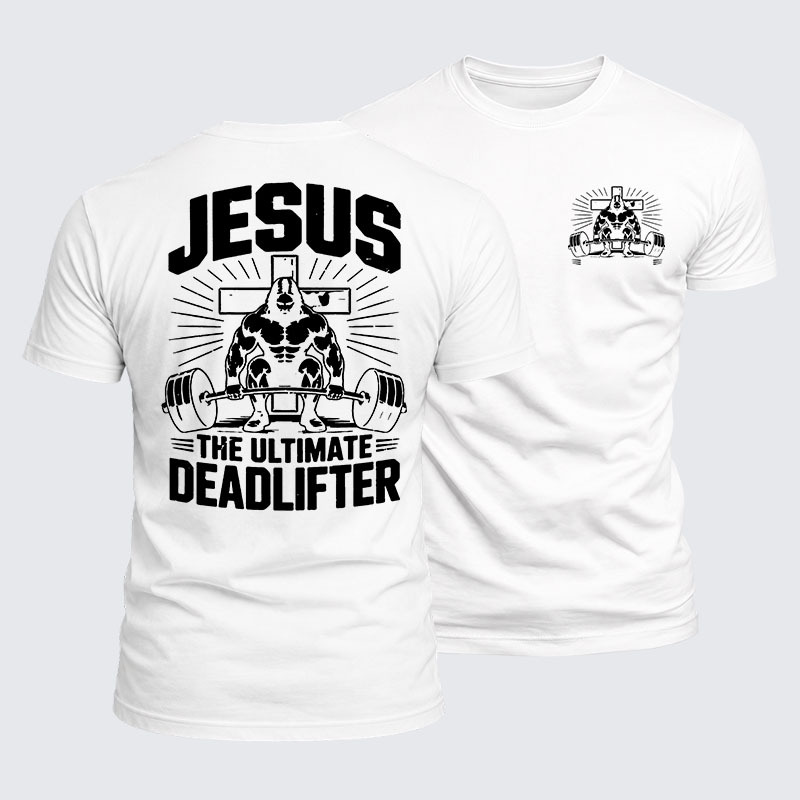 Luxe Mercerized Cotton Tee - Jesus The Ultimate Deadlifter