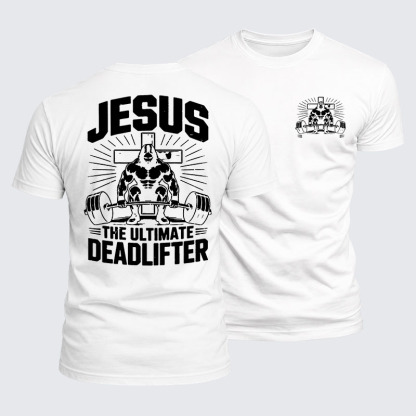 Luxe Mercerized Cotton Tee - Jesus The Ultimate Deadlifter