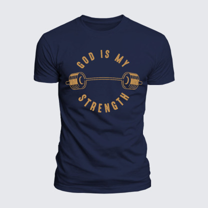 Luxe Mercerized Cotton Tee - God Is My Strength
