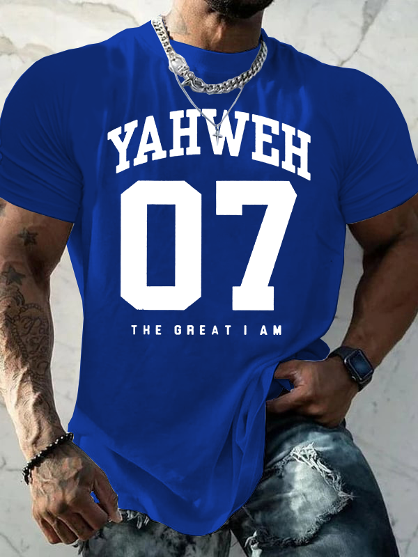 The Great I Am Jesus God Christian Cotton T-Shirt