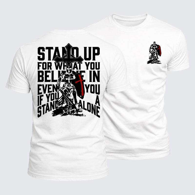 Luxe Mercerized Cotton Tee - Stand Up For What You Believe