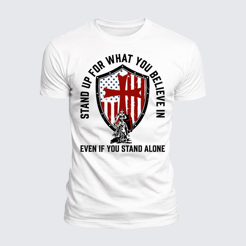 Luxe Mercerized Cotton Tee - Stand Up For What You Believe