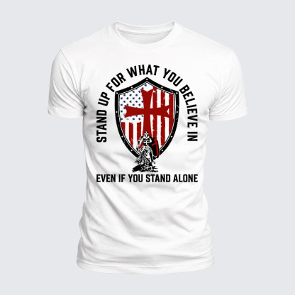 Luxe Mercerized Cotton Tee - Stand Up For What You Believe