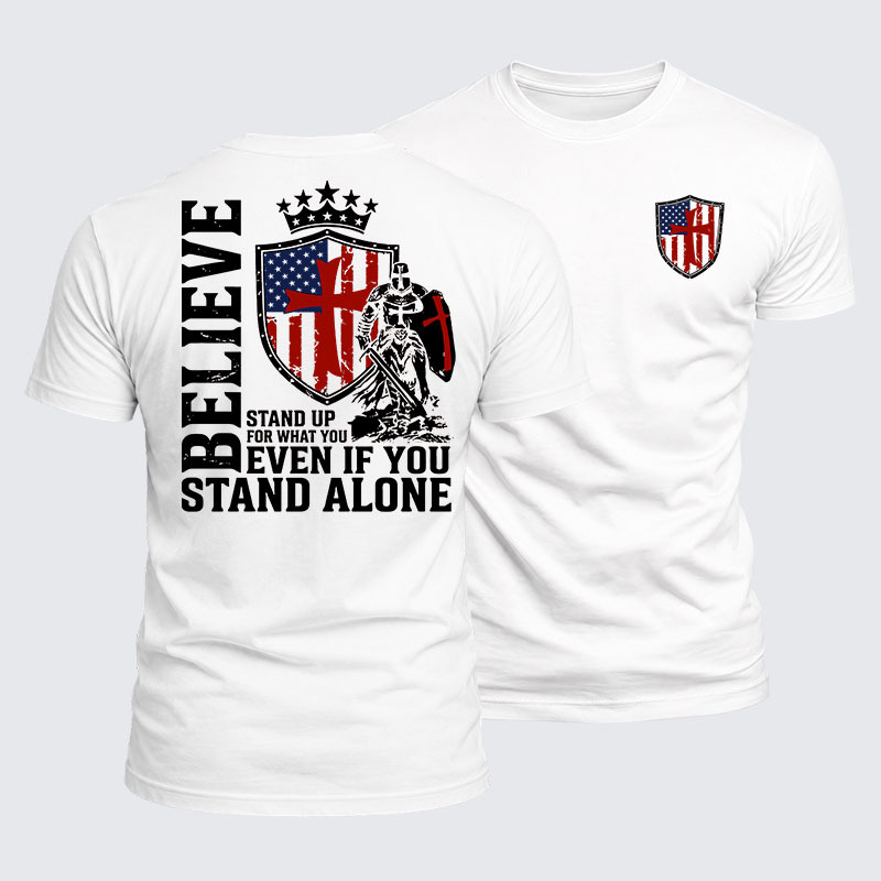 Luxe Mercerized Cotton Tee - Stand Up For What You Believe