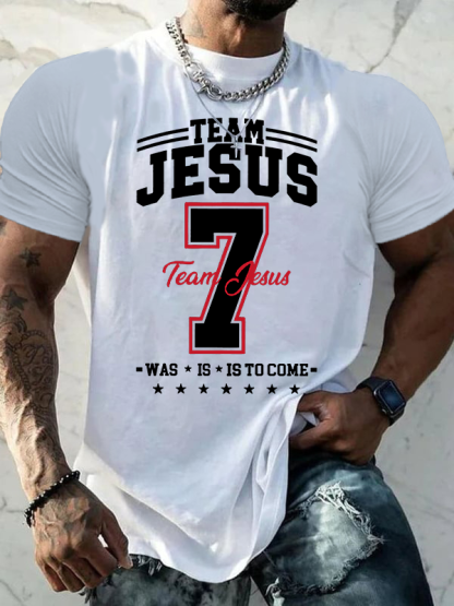 Team Jesus Jesus God Christian Cotton T-Shirt