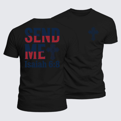 Luxe Mercerized Cotton Tee - Isaiah 6:8 - SEND ME