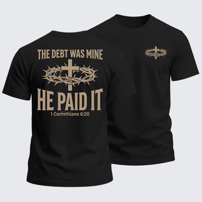 Heavyweight Cotton Tee - He Paid It