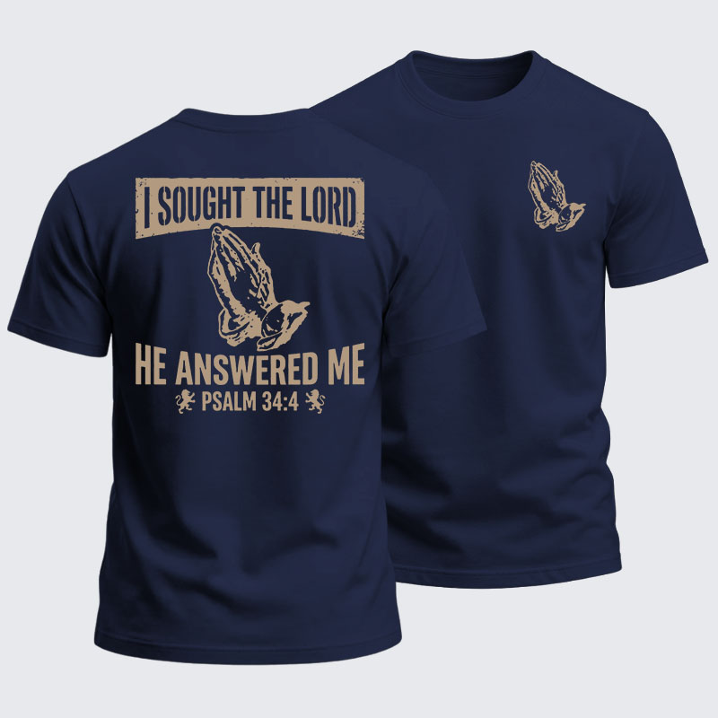 Heavyweight Cotton Tee - I Sought The Lord