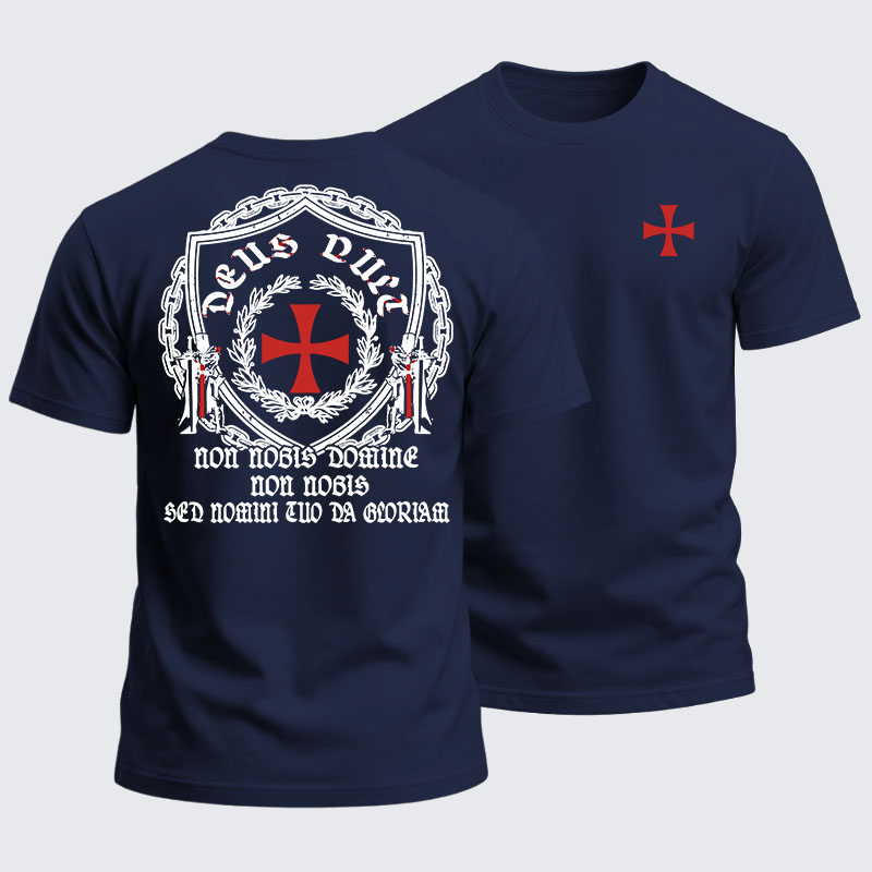 Heavyweight Cotton Tee -  Knights Templar Crusader