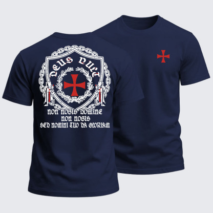 Heavyweight Cotton Tee -  Knights Templar Crusader