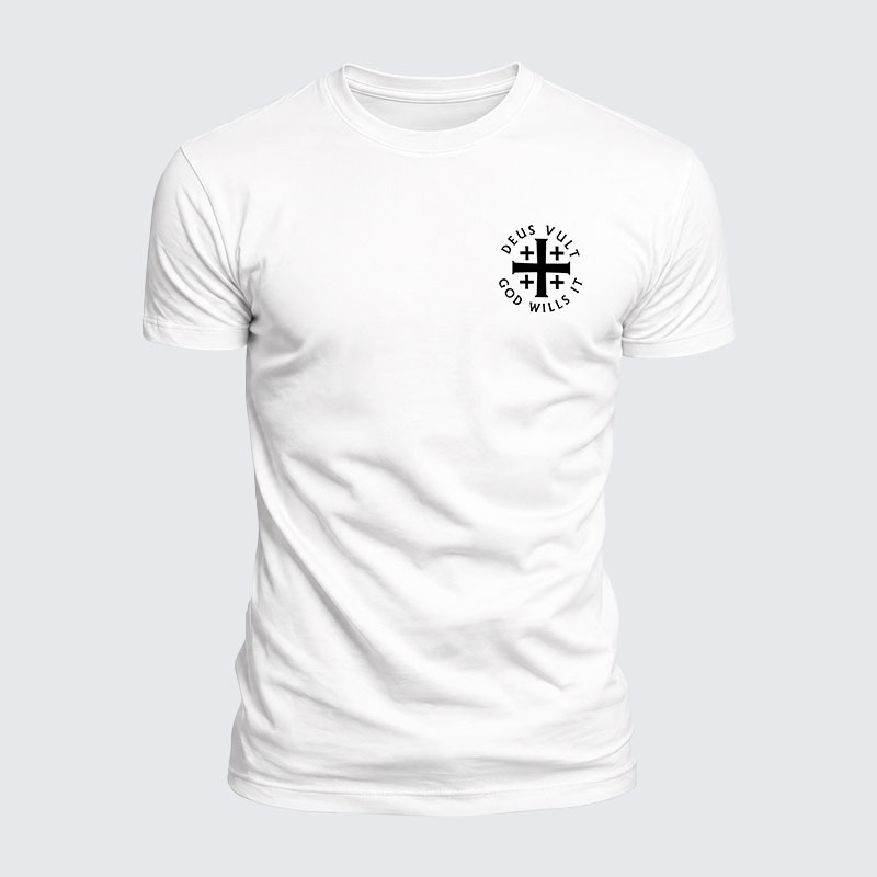 Luxe Mercerized Cotton Tee - Deus Vult: God Wills It