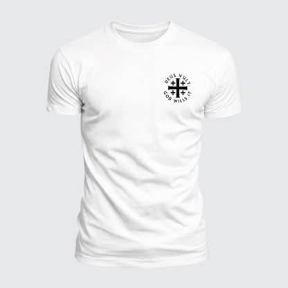 Luxe Mercerized Cotton Tee - Deus Vult: God Wills It