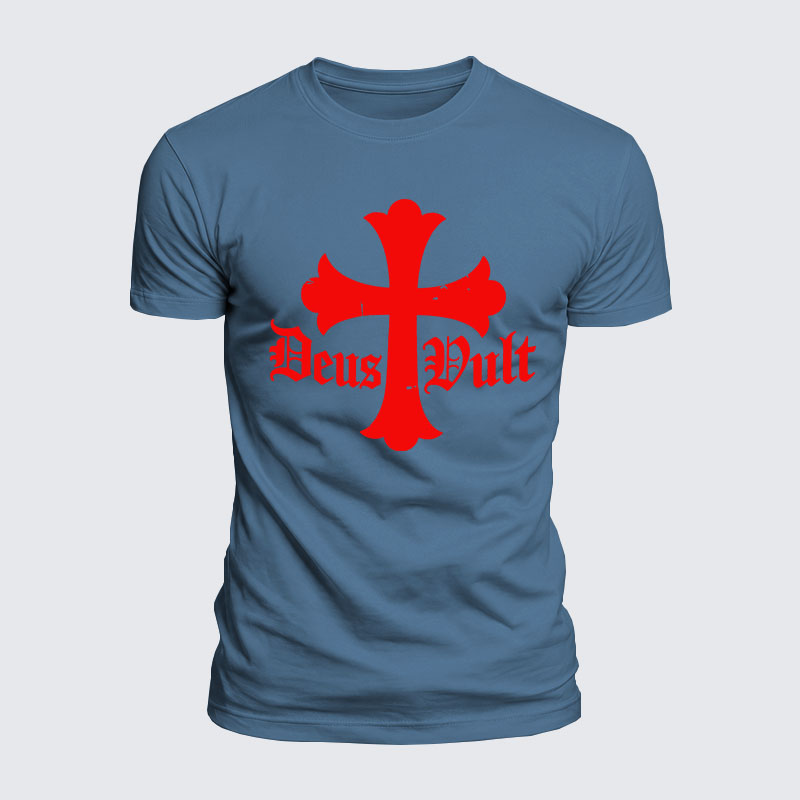 Luxe Mercerized Cotton Tee - Deus Vult