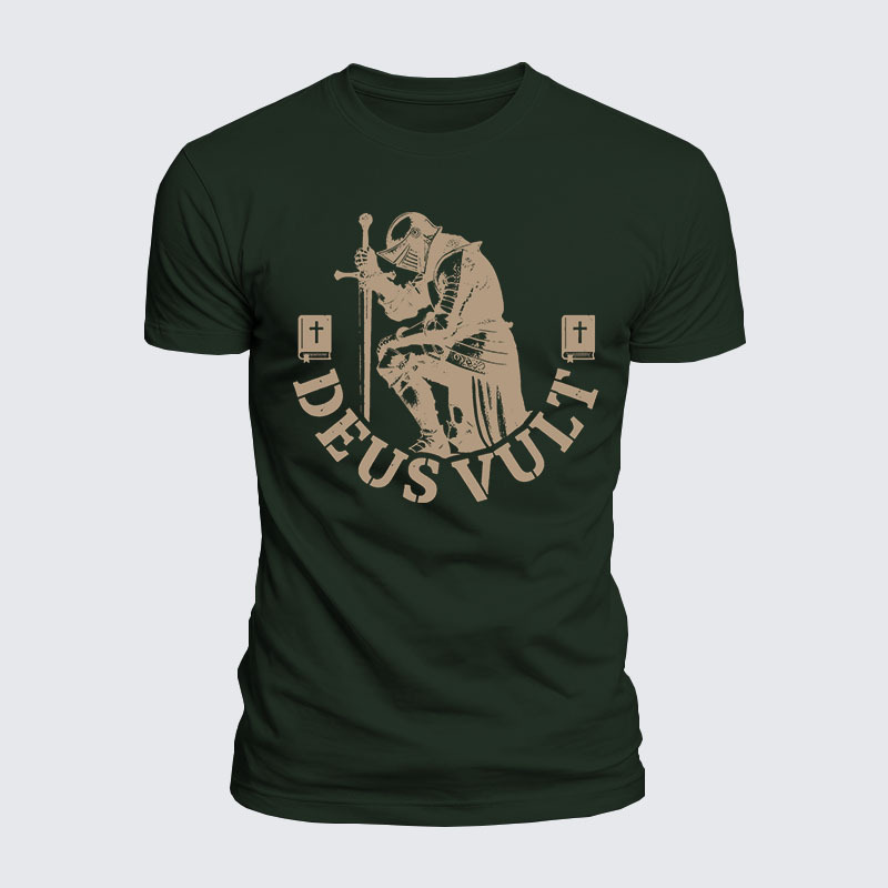 Luxe Mercerized Cotton Tee - Deus Vult