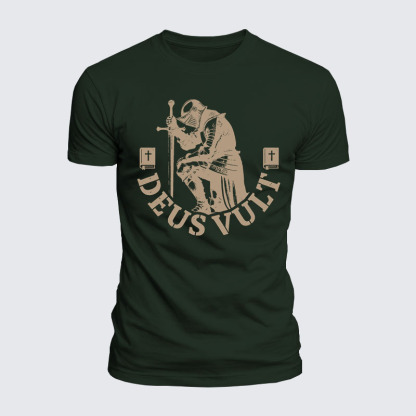 Luxe Mercerized Cotton Tee - Deus Vult