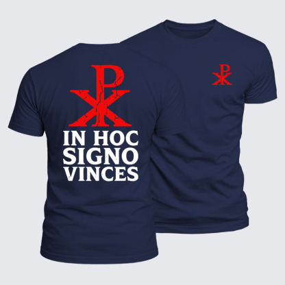 Luxe Mercerized Cotton Tee - In Hoc Signo Vinces 