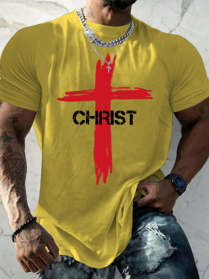 Christ Cross Christian Cotton T-Shirt