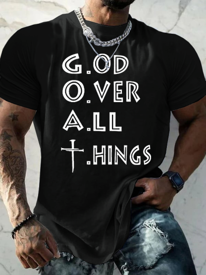  GOAT Jesus God Christian Cotton T-Shirt