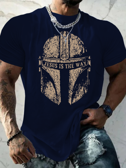 Jesus Is The Way Jesus God Christian Cotton T-Shirt