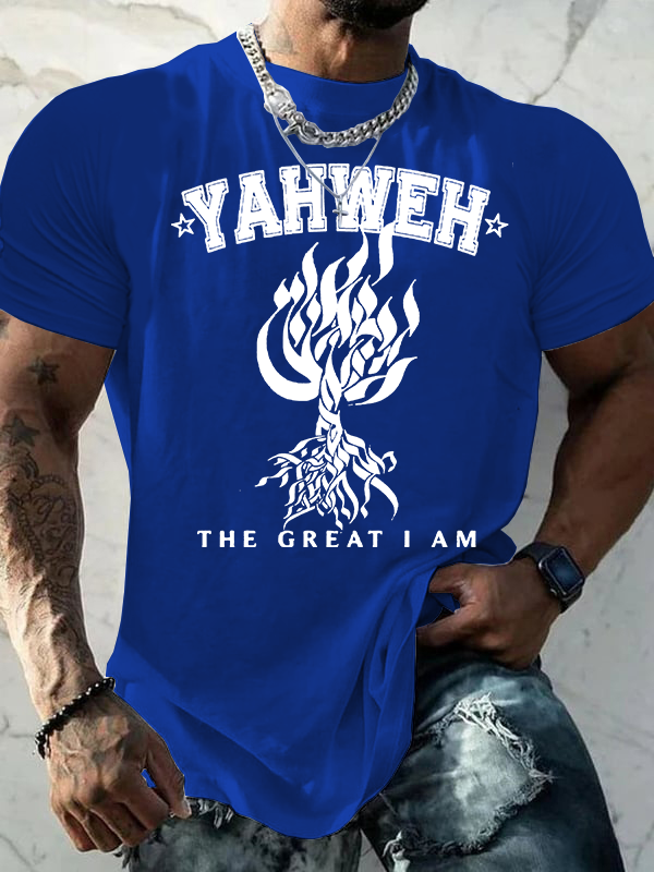 YAHWEH Jesus God Christian Cotton T-Shirt