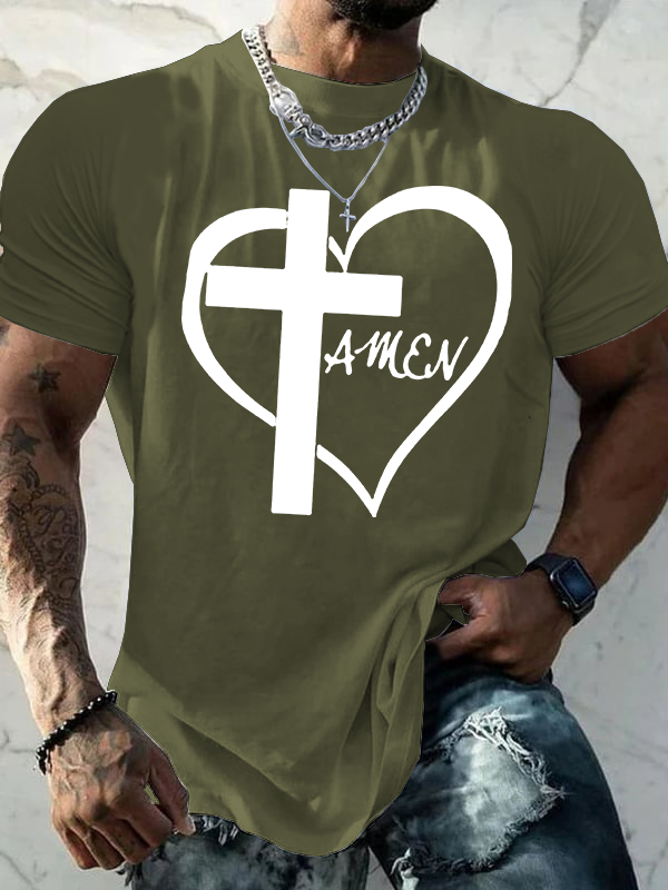 AMEN Cross Christian Cotton T-Shirt