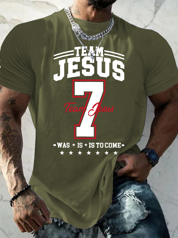 Team Jesus Jesus God Christian Cotton T-Shirt
