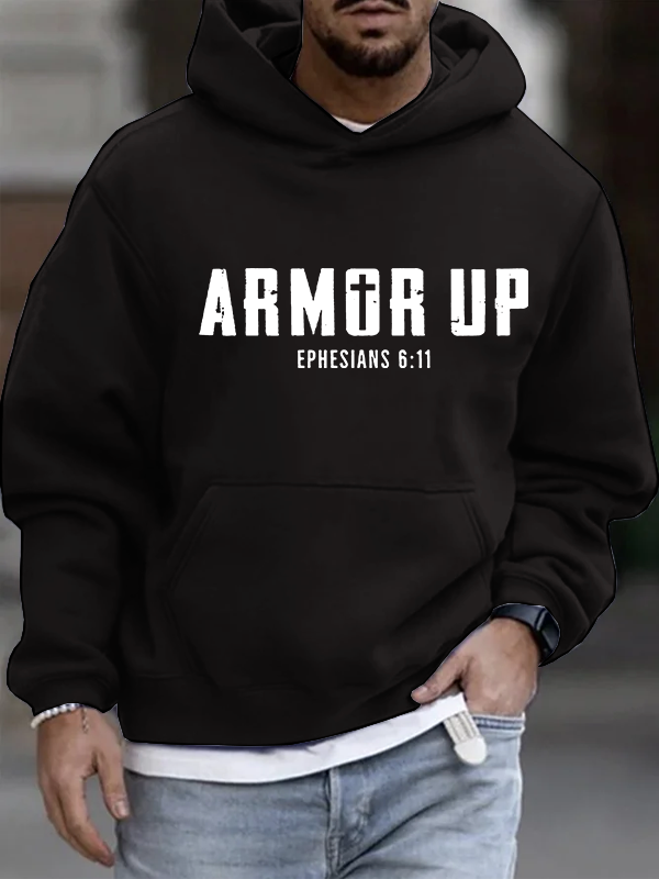 Armor Up Christian Cotton Hoodie