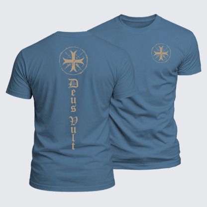 Luxe Mercerized Cotton Tee - Deus Vult 