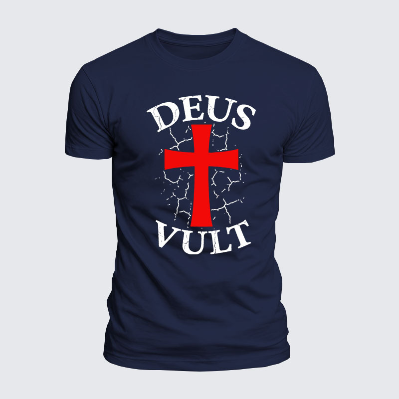 Luxe Mercerized Cotton Tee - Deus Vult