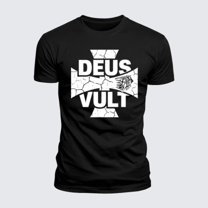 Luxe Mercerized Cotton Tee - Deus Vult