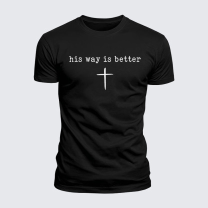 Luxe Mercerized Cotton Tee - His Way Is Better
