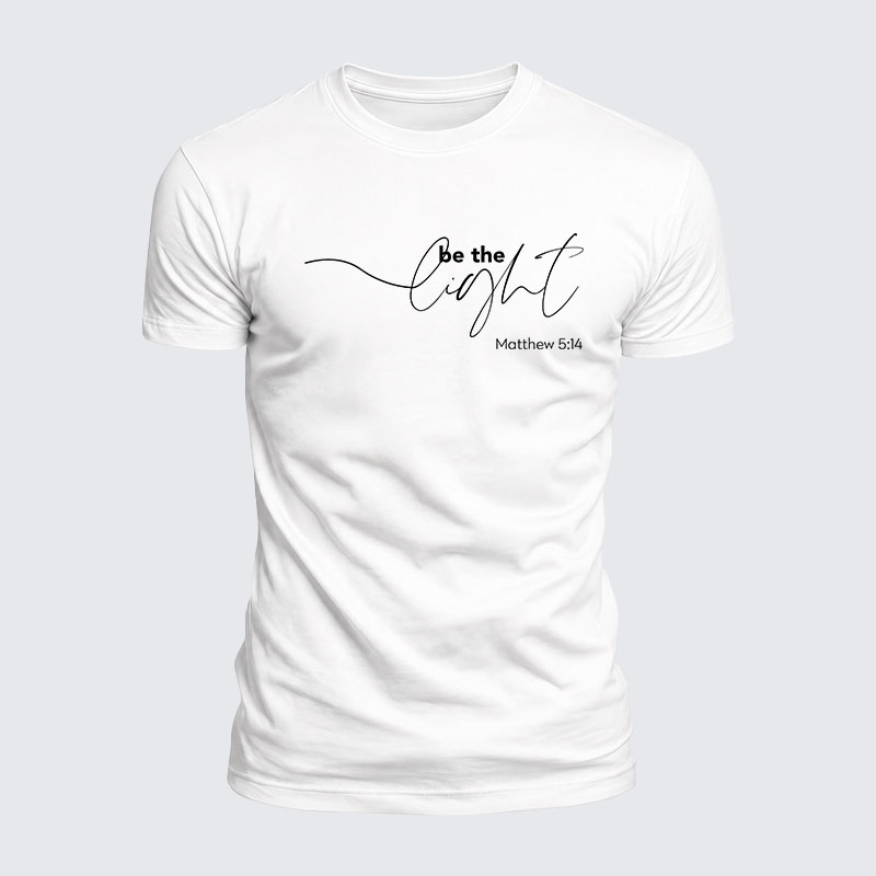 Luxe Mercerized Cotton Tee - Be The Light 
