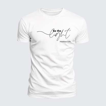 Luxe Mercerized Cotton Tee - Be The Light 