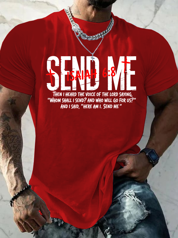 Send Me Jesus God Christian Cotton T-Shirt