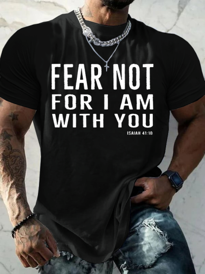 Fear Not Jesus God Christian Cotton T-Shirt