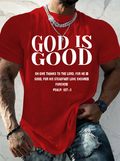 God Is Good Jesus God Christian Cotton T-Shirt
