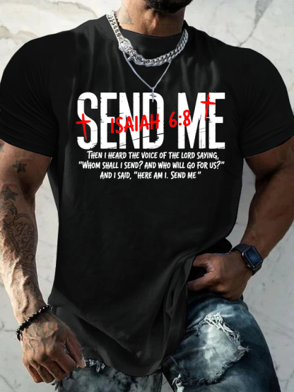 Send Me Jesus God Christian Cotton T-Shirt