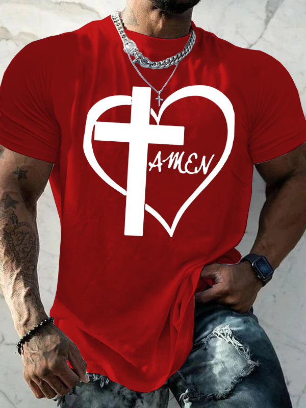AMEN Cross Christian Cotton T-Shirt