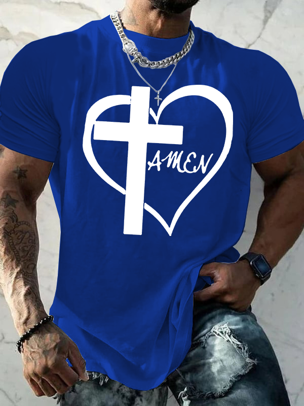 AMEN Cross Christian Cotton T-Shirt