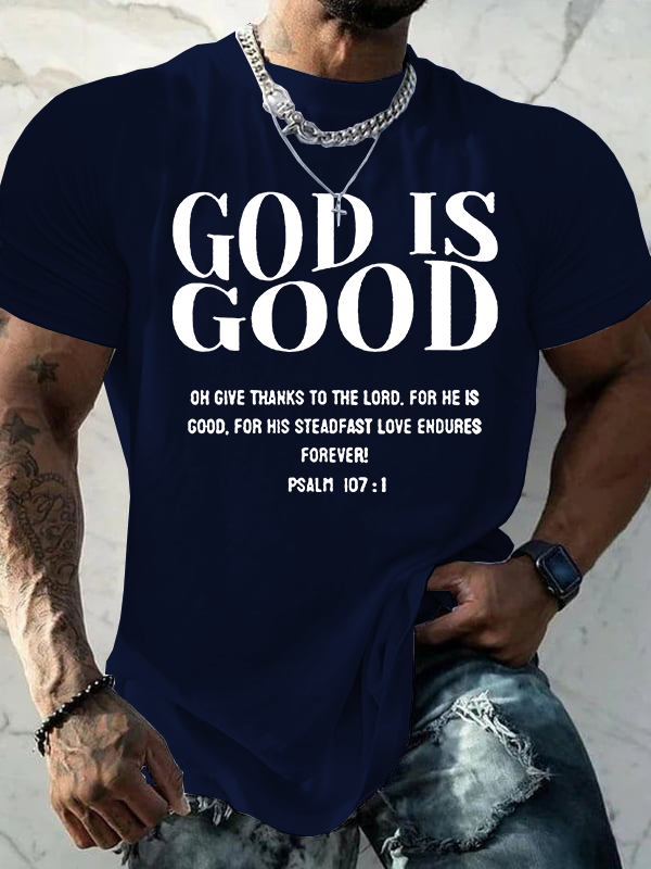 God Is Good Jesus God Christian Cotton T-Shirt