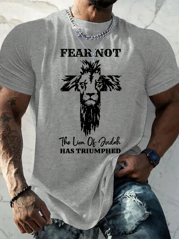 Fear Not Jesus God Christian Cotton T-Shirt