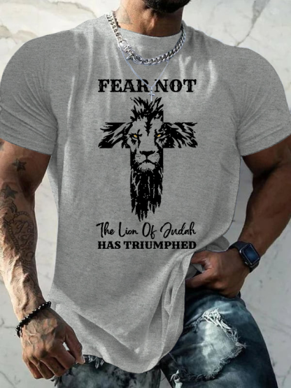 Fear Not Jesus God Christian Cotton T-Shirt