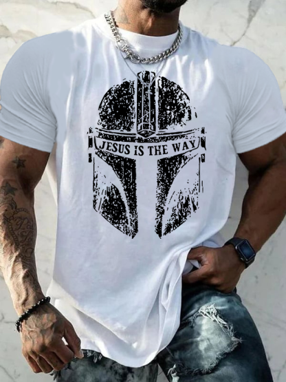 Jesus Is The Way Jesus God Christian Cotton T-Shirt