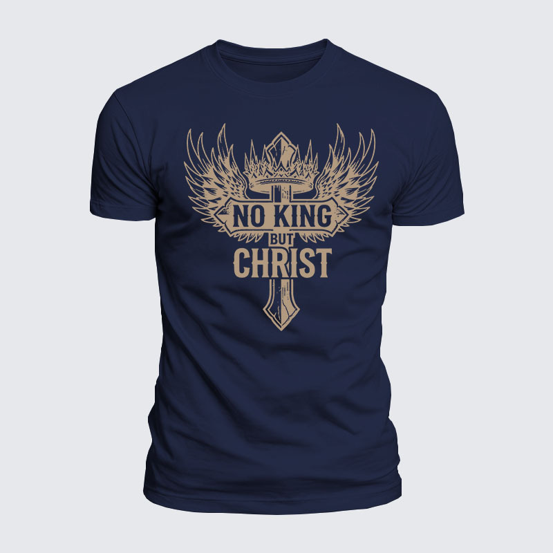 Luxe Mercerized Cotton Tee - No King But Christ