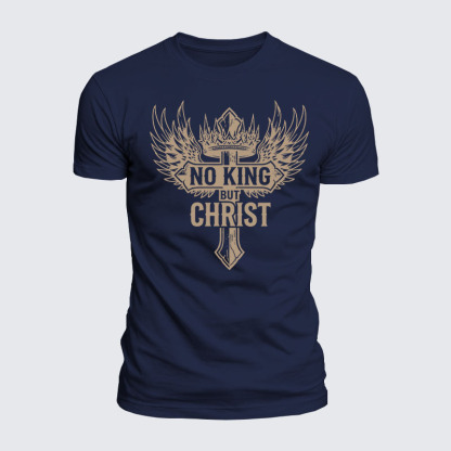 Luxe Mercerized Cotton Tee - No King But Christ